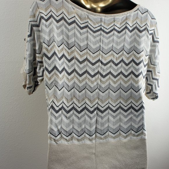 White house black market zig zag sweater size L - Picture 5 of 5